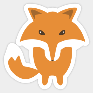 Fox Front View Sticker